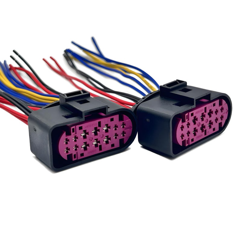 Xenon HID Projector Headlight Connector Harness Pigtail Plug 68305265AA Compatible with 20132018 Dodge Ram 1500 2500